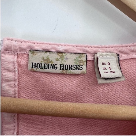 Anthropologie Holding Horses Pink and White Ombre Dress size 0 - Picture 3 of 11